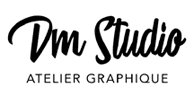 logo DM studio, atelier graphique
