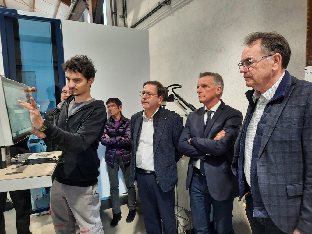 Visite de Rodez Agglo chez la société Gély