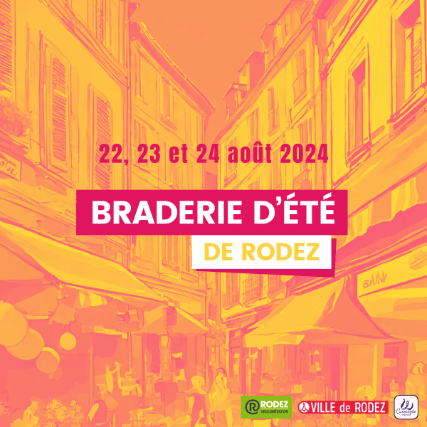 Visuel braderie d'été de Rodez